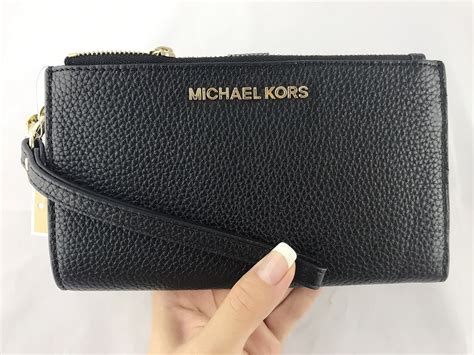 michael kors pebbled leather wallet|michael kors monogram wallet.